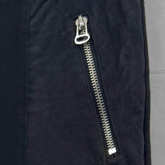 H&M Zippered Detail Stretch Pants Women M Black - Picture 3 of 12